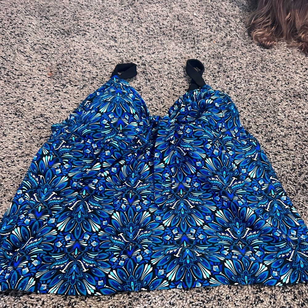 50%offw❤️Ava & Viv Tankini Swim Top 16W NWOT